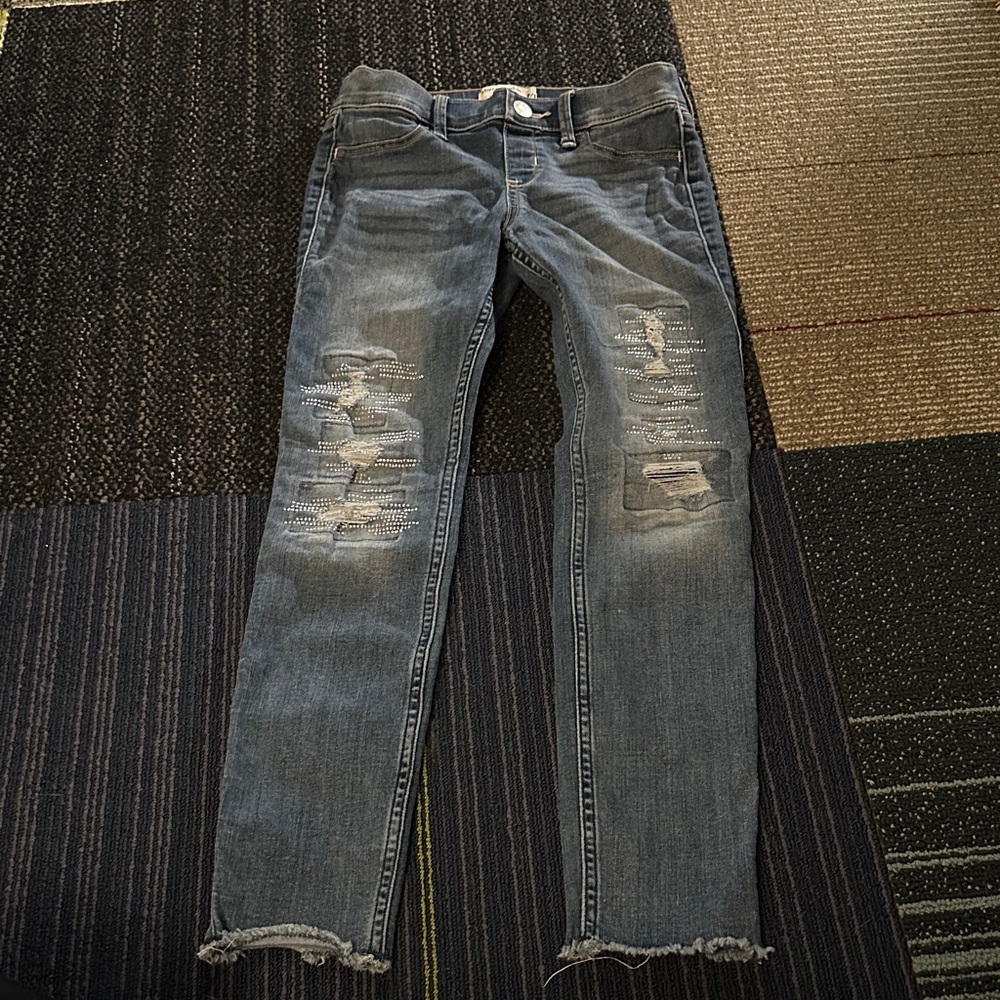 Abercrombie Kids Distressed Pull-On Jean Leggings